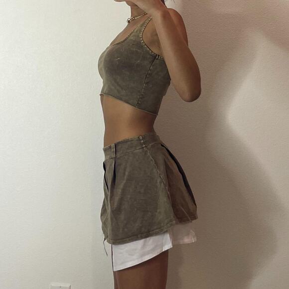 Brown Top and Skirt Set - Picture 2 of 5